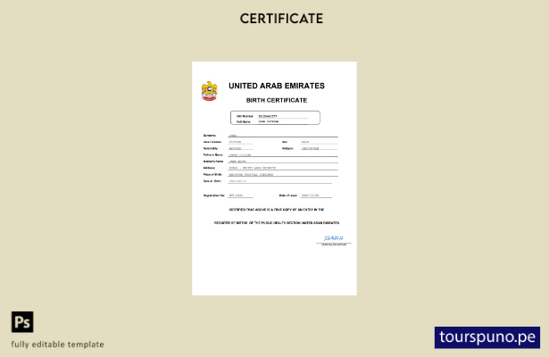 listo para imprimir plantilla de plantilla de Word y PDF del certificado de na 1